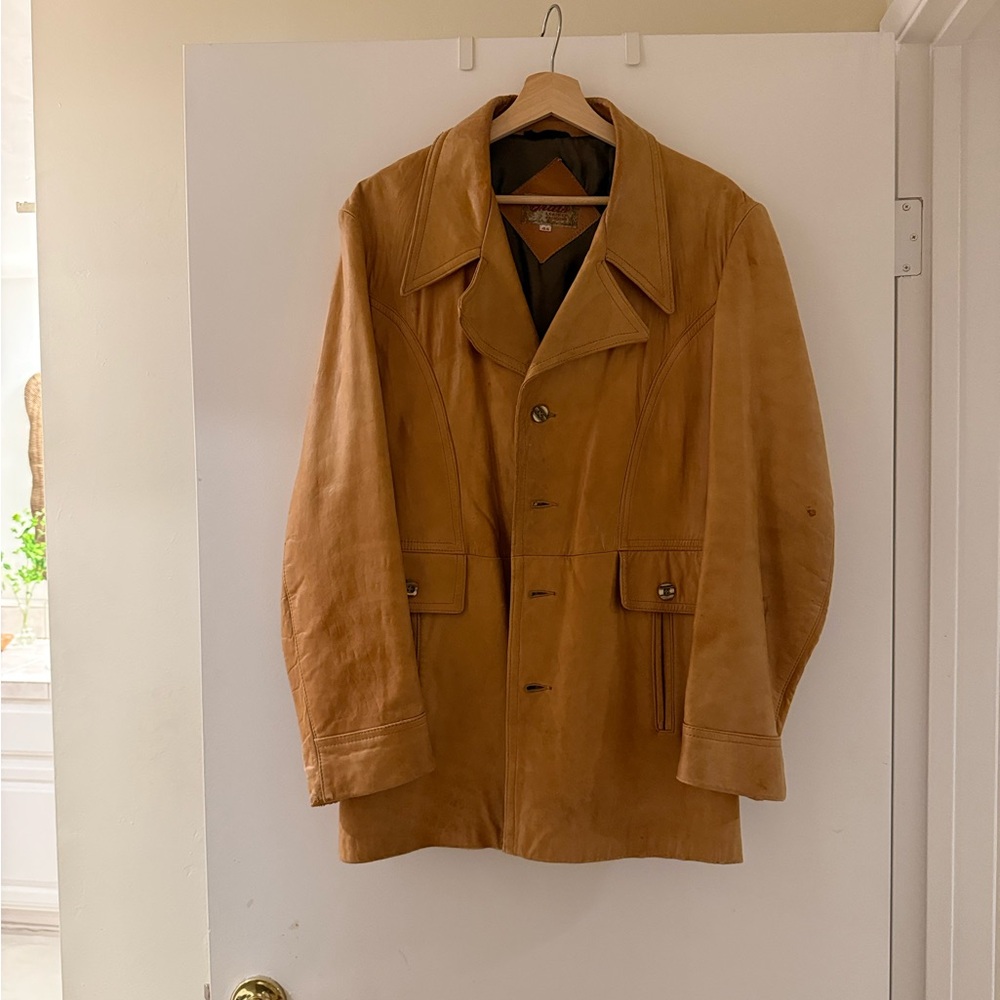 Vintage Grais Tan Leather Jacket